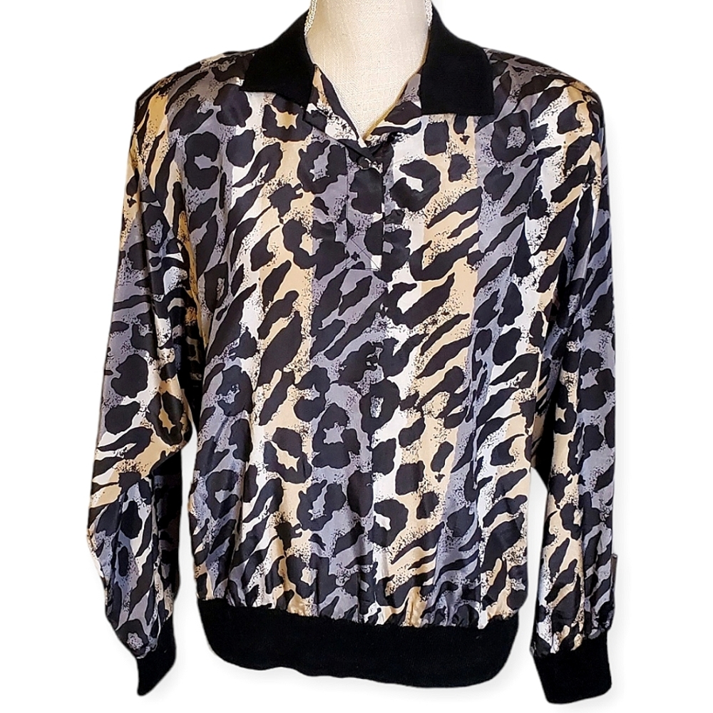 Notations | Women's Gray-Tan Color-Block Striped … - image 1